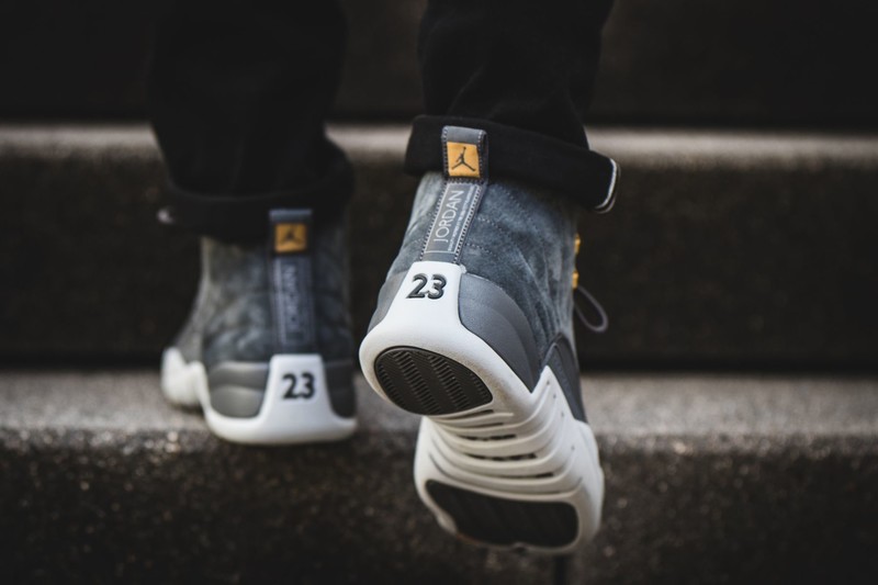Jordan 12s dark grey best sale